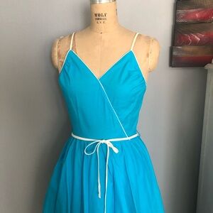 Vintage Heartbreak Turquoise Dress